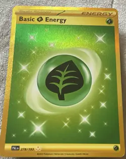 Pokemon TCG Grass Energy Hyper Rare Paldea Evolved Lightly Played - Image 1