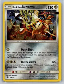 Dusk Mane Necrozma SM107 Holo Black Star Promo Pokemon SM Promos Lightly played - Image 1