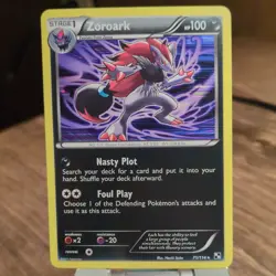 Pokemon Zoroark 71/114 Rare Stage 1 Illusion HP100 2011 English - Image 1