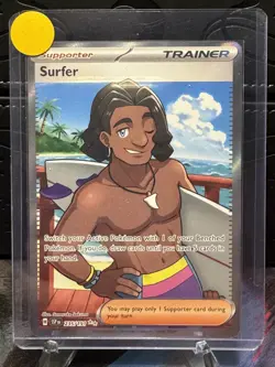 Pokemon TCG Surging Sparks Surfer 235/191 Ultra Rare Holo NM Full Art - Image 1