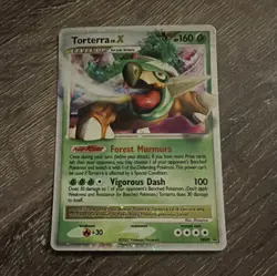 Pokemon TCG Torterra LV.X DP09 Diamond and Pearl Promo Level Up Holo 2007 - Image 1