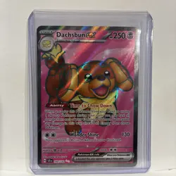 Pokemon Dachsbun ex Ultra Rare SV07: Stellar Crown 160/142 NM - Image 1