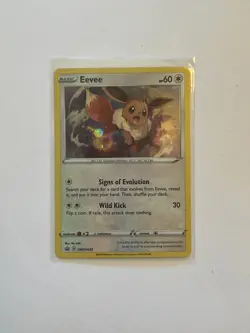 Pokemon TCG Eevee Sword & Shield SWSH042 Holo Promo - Image 1
