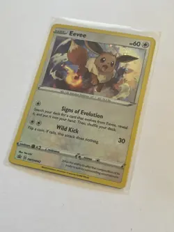 Pokemon TCG Eevee Sword & Shield SWSH042 Holo Promo - Image 3