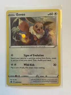 Pokemon TCG Eevee Sword & Shield SWSH042 Holo Promo - Image 4