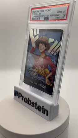 2024 ONE PIECE PROMO CHAMPIONSHIP 23 WORLD FINAL MONKEY D LUFFY DON! PSA 10 - Image 2