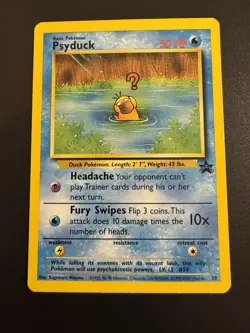 Pokemon TCG Psyduck Black Star Promo Card 20 WOTC - Image 1