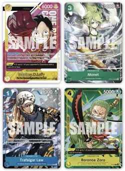 One Piece TCG CS 2024 Event Pack Lot (4) | Sealed | Serialized Luffy Chase Card - Image 2