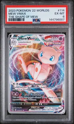 Mew VMAX 114/264 Ultra Rare Pokemon World Championships 2022 Deck Promo Card NM - Image 1