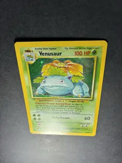 Pokemon Base Set Venesaur Holo Rare Card 15/102 Unlimited Edition - Image 2