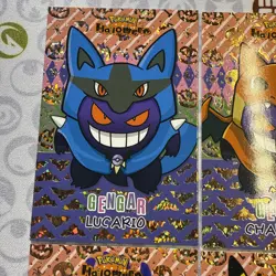 9 Gold Box Hits Gengar Halloween Card Database Non-TCG Pokemon Cards Peru Poncho - Image 2