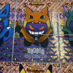 9 Gold Box Hits Gengar Halloween Card Database Non-TCG Pokemon Cards Peru Poncho - Image 3