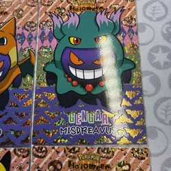 9 Gold Box Hits Gengar Halloween Card Database Non-TCG Pokemon Cards Peru Poncho - Image 4