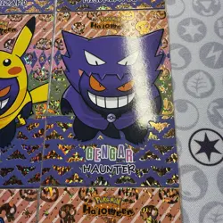 9 Gold Box Hits Gengar Halloween Card Database Non-TCG Pokemon Cards Peru Poncho - Image 5