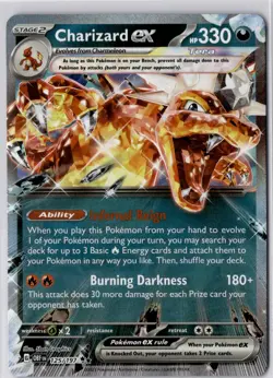 Charizard ex Double Rare OBF Obsidian Flames 125/197 NM/MINT Pokemon Card - Image 1