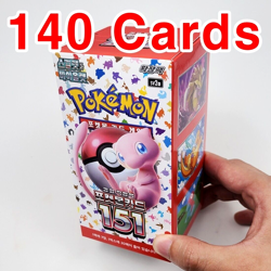 151 BOX (140 Cards)+Random Packs Pokemon TCG Cards Booster Factory sealed KOREAN - Image 2