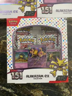 3X Alakazam Ex Collection Boxes Scarlet & Violet 151 Pokemon 2023 Sealed A - Image 2