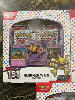3X Alakazam Ex Collection Boxes Scarlet & Violet 151 Pokemon 2023 Sealed A - Image 3