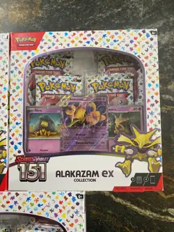 3X Alakazam Ex Collection Boxes Scarlet & Violet 151 Pokemon 2023 Sealed A - Image 4
