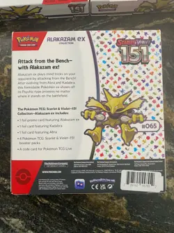 3X Alakazam Ex Collection Boxes Scarlet & Violet 151 Pokemon 2023 Sealed A - Image 5