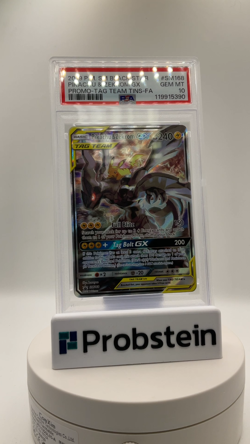2019 Pokemon SM BSP Tag Team Tins #SM168 Pikachu & Zekrom GX PSA 10 - Image 2