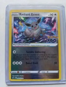 Radiant Eevee SWSH230 Pokemon TCG Sword & Shield Black Star Promo - Image 1