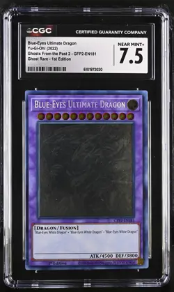 Blue-eyes Ultimate Dragon GFP2-EN181 1st Edition Yu-gi-oh! CGC 7.5 NM+ *020 - Image 1