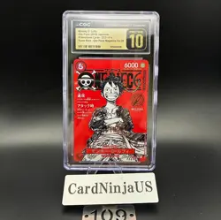 CGC PRISTINE 10 Luffy ST21-014 One Piece Magazine Weekly Shonen Jump Promo TCG - Image 1