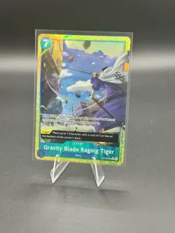 Gravity Blade Raging Tiger (Alternate Art) OP06-058 -The Best- Vol. 2 Foil - Image 1