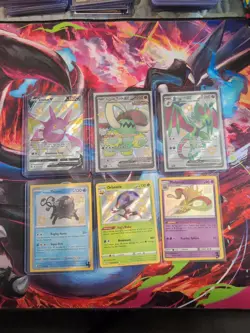 Shiny Pokemon Card Lot Orbeetle, Crobat, Noivern, Great Tusk, Tauros, Malamar - Image 1