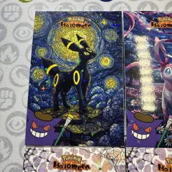 6 Star Holo Umbreon Espeon Glaceon Halloween Card Database Non-TCG Pokemon Peru - Image 2