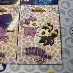 6 Star Holo Umbreon Espeon Glaceon Halloween Card Database Non-TCG Pokemon Peru - Image 5