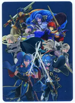 c91-PBC Marth Corrin Roy Sigurd Ike HOLO FOIL - Fire Emblem 0 Cipher Marker Card - Image 1