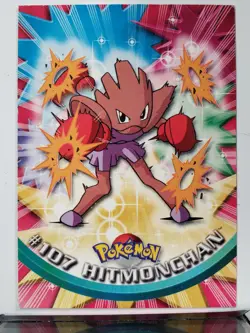 Hitmonchan # 107 - 1999 Topps Series 2 Pokemon Card $2 Flat Shipping - Image 1