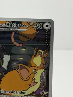 Team Rocket’s Raticate 202/182 IR Destined Rivals Sv10 ILLUSTRATION RARE Pokemon - Image 3