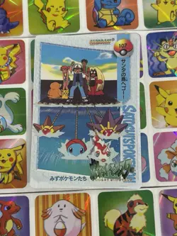 Pokemon Charizard Vintage Pocket Monsters Vending HOLO Prism Sticker 99 Nintendo - Image 5