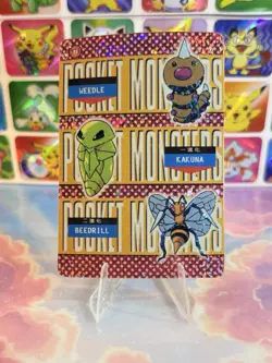 Pokemon Mewtwo Vintage Pocket Monsters Vending HOLO Prism Sticker 99 Nintendo - Image 4