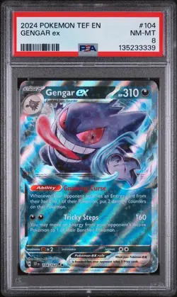2024 POKEMON TEF EN-TEMPORAL FORCES #104 GENGAR EX - Image 1