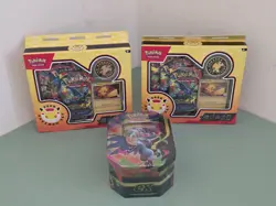 Pokemon Lot: Mega Charizard X Tin + 2 Pokemon Day Boxes - Image 1