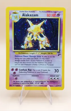 Alakazam Base Set 2 Holo Rare No. 1/130 Pokemon Card - 2000 - Image 1