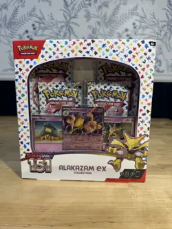Pokemon TCG Scarlet & Violet 151 Alakazam ex Collection Box Factory Sealed - Image 1