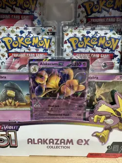 Pokemon TCG Scarlet & Violet 151 Alakazam ex Collection Box Factory Sealed - Image 3