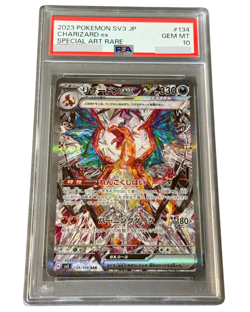 PSA 10 Charizard ex SAR 134/108 Ruler of the Black Flame Pokemon Card Japan 2023 - Image 1