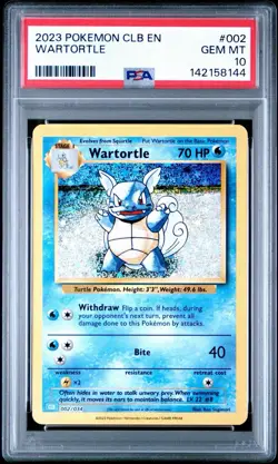 Pokemon Classic Collection Wartortle Holo CLB 002/034 PSA 10 - Image 1