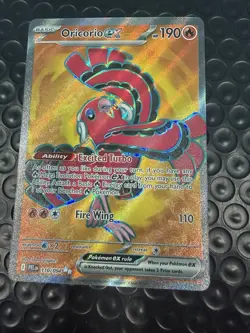 Oricorio EX 018/094 Me02: Phantasmal Flames Holo Double Rare 190 HP Pokemon TCG - Image 1
