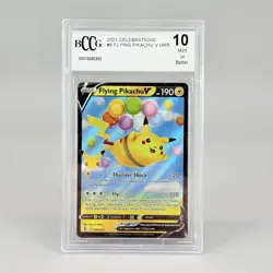 2021 Pokemon Flying Pikachu V Ultra Rare Celebrations 006/025 BCCG Mint 10 - Image 1