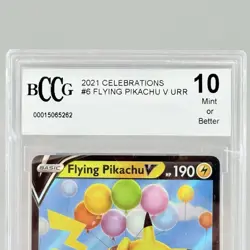 2021 Pokemon Flying Pikachu V Ultra Rare Celebrations 006/025 BCCG Mint 10 - Image 2