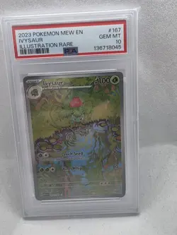 Pokemon TCG Ivysaur Scarlet & Violet-151 167/165 Holo PSA 10 - Image 1
