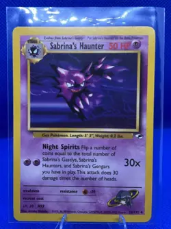 2000 Pokemon Gym Heroes Sabrina's Haunter #58/132 - Image 1