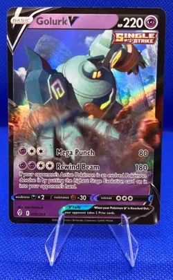 2021 Pokemon Sword & Shield Evolving Skies Golurk V #070/203 - Image 1